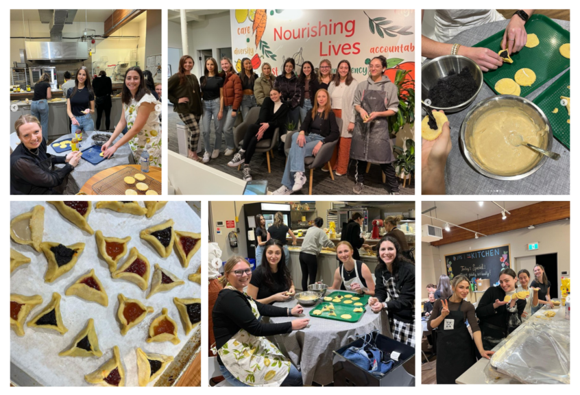 Hamantaschen baking