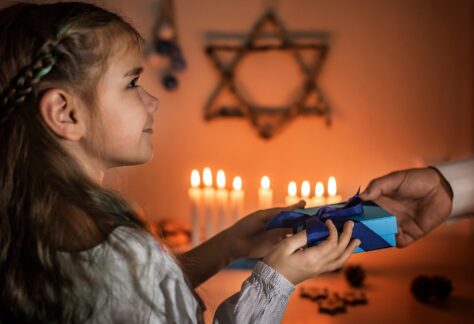Hanukkah Photo with Child 2